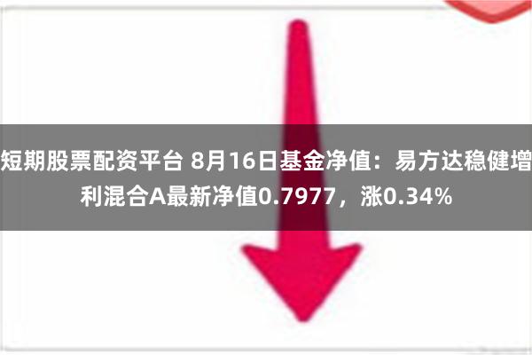 短期股票配资平台 8月16日基金净值：易方达稳健增利混合A最新净值0.7977，涨0.34%