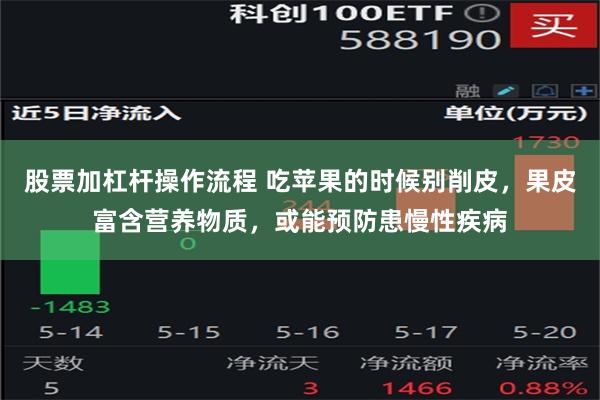 股票加杠杆操作流程 吃苹果的时候别削皮，果皮富含营养物质，或能预防患慢性疾病