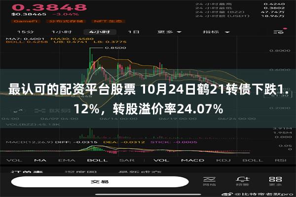 最认可的配资平台股票 10月24日鹤21转债下跌1.12%，转股溢价率24.07%