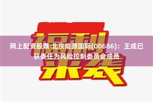 网上配资股票 北京能源国际(00686)：王成已获委任为风险控制委员会成员