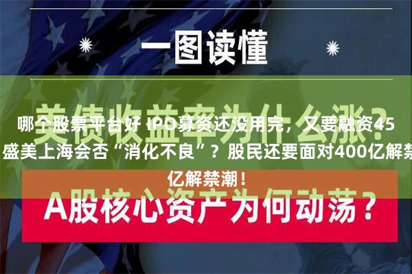 哪个股票平台好 IPO募资还没用完，又要融资45亿！盛美上海会否“消化不良”？股民还要面对400亿解禁潮！